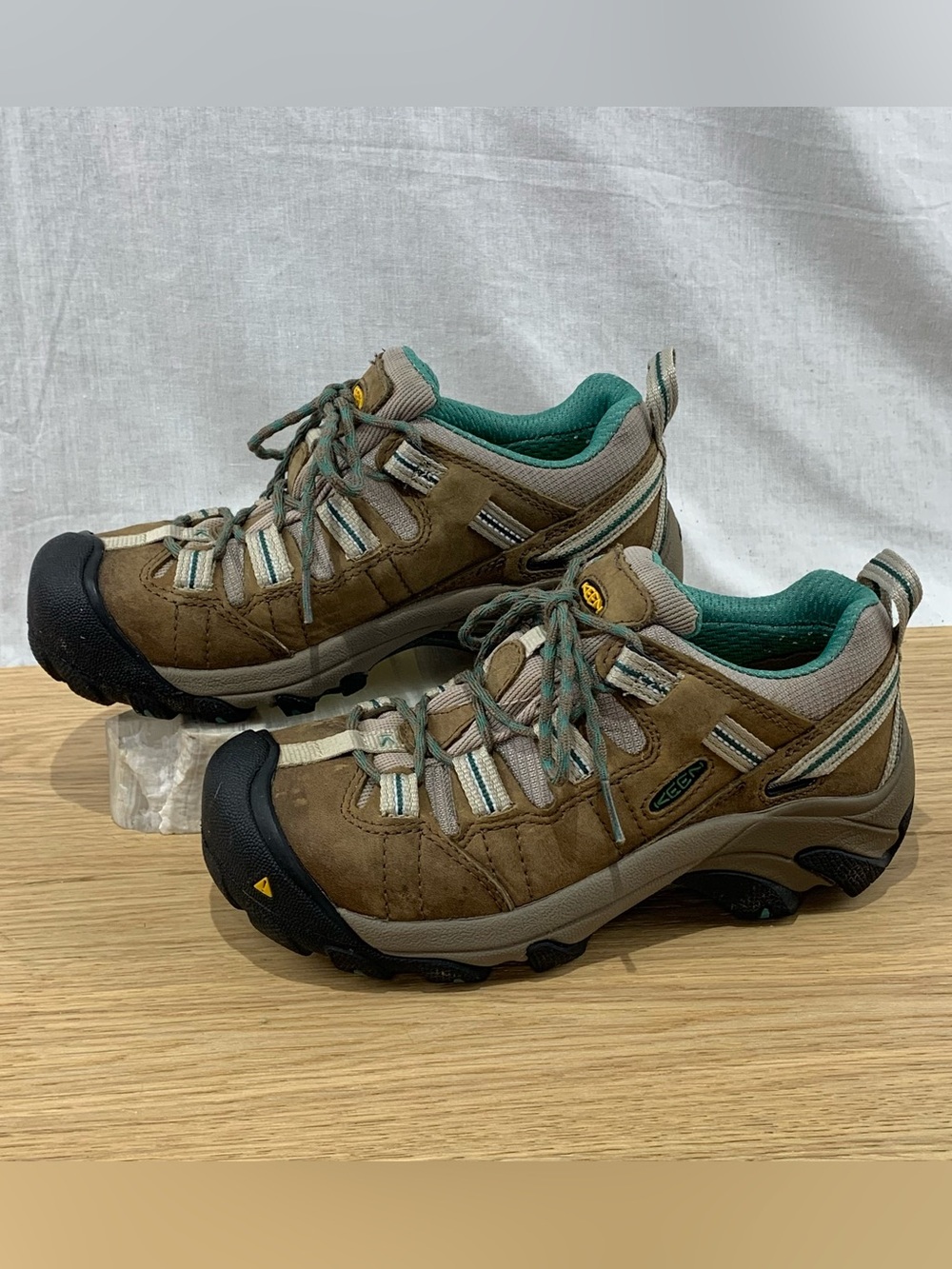 KEEN Utility Detroit Low Women’s Size 6 Steel Toe Brindle/Deep Sea Shoes